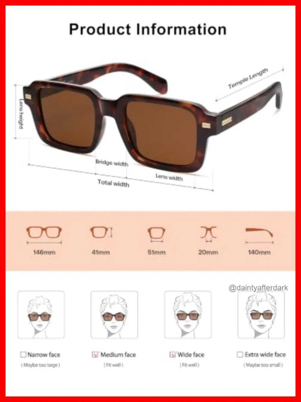 Retro Chunky Square Polarized Sunglasses UV400 Protection